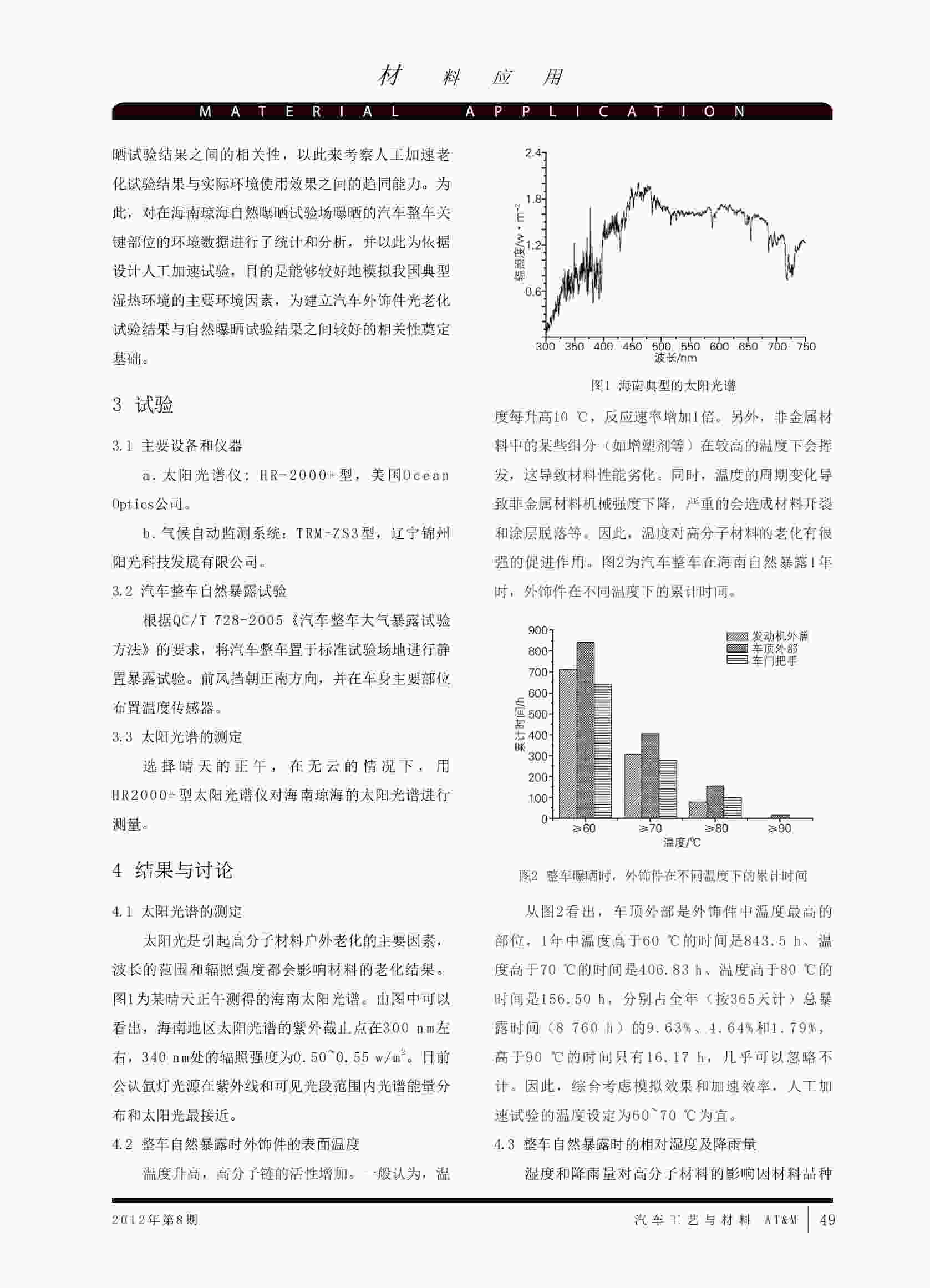 汽车外饰件紫外光老化试验方法